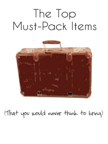 Top must pack travel items